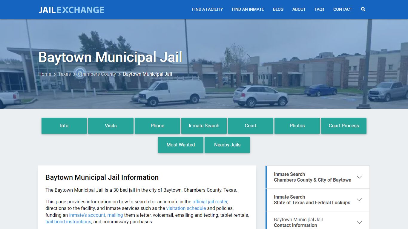 Baytown Municipal Jail, TX Inmate Search, Information - Jail Exchange